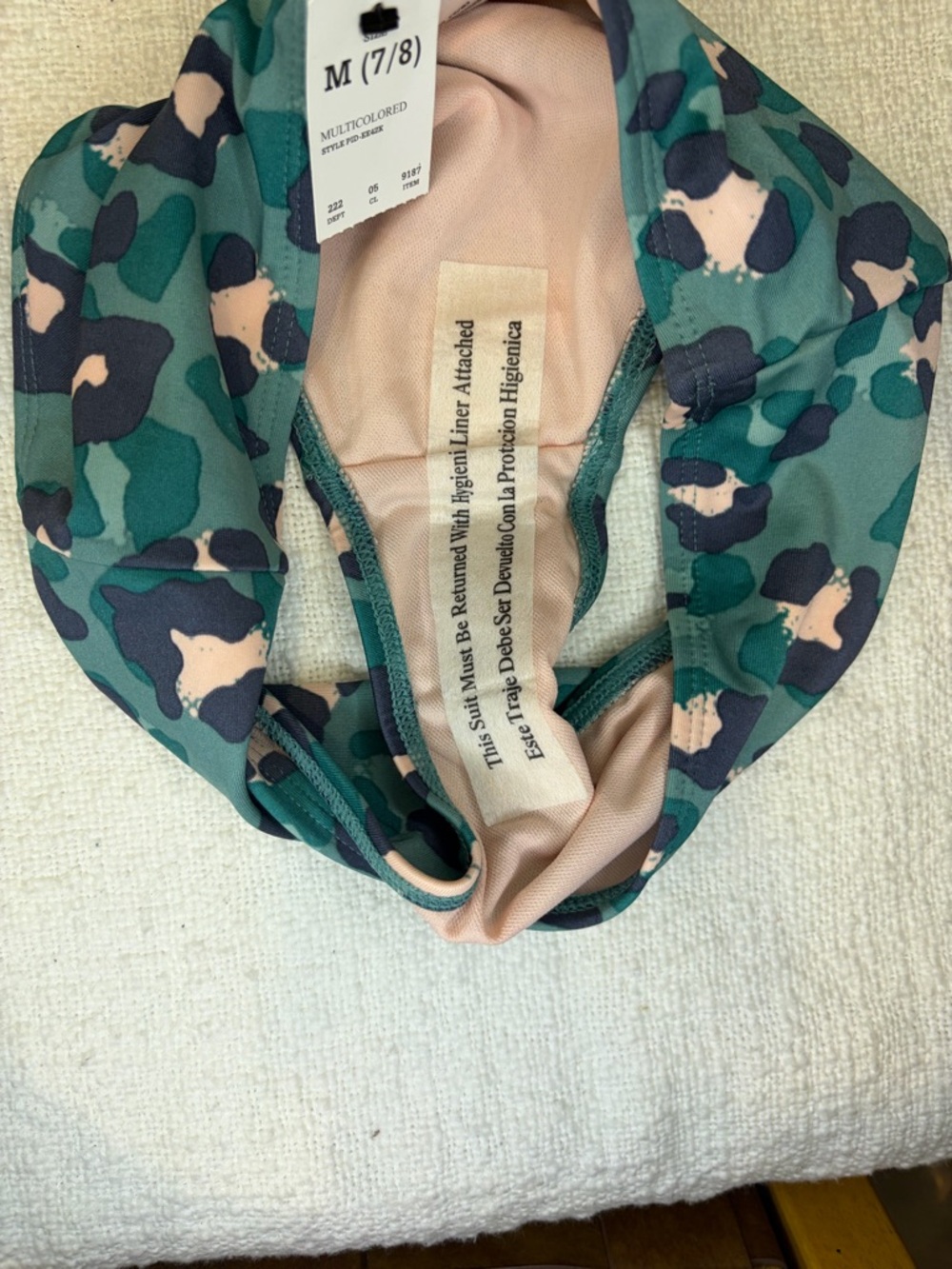 NWT Art Class Girls Bikini Set Leopard Print High Waist Swimsuit Large 10/12 - Picture 5 of 5